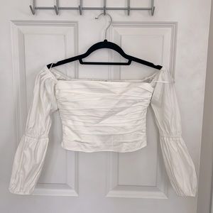 Reformation Off The Shoulder Longsleeve Top